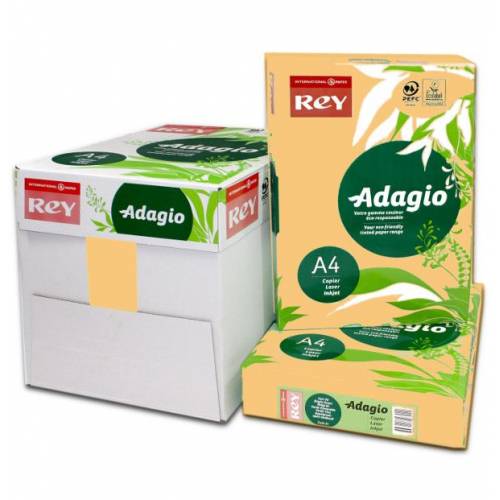 Бумага цветная ксероксная A4 80гр/м2 500л REY Adagio средн Beige 98 бежевый