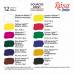 Набор гуашевых красок Rosa Studio Modern 12цв 40ml NEW 221548 Набор гуашевых красок Rosa Studio Modern 12цв 40ml NEW 221548