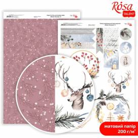Бумага Rosa Talent А4 с рис 200г/м2 "Winter Dreamer" 8