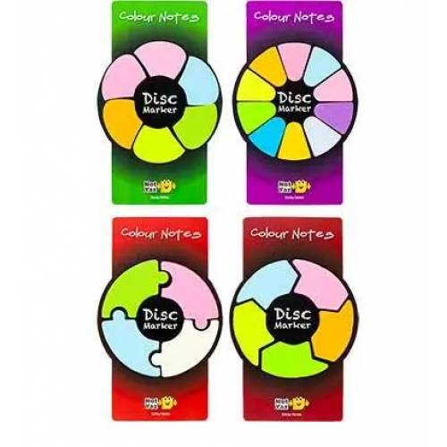 Бумага для заметок с липким слоем NotYaz закладки COLOURS-387 Диск