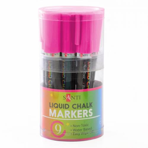 Маркер меловой Santi 390615 1шт розовый