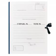 Папка Поліграфіст бокс архівный нотариуса ПБТ 20 02 230*320мм с титулкой и клапаном  СПРАВА № ТОМ № бумвинил на завяз