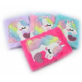 Блокнот JosefOtten A5 пухнастий DSCN9758 лінія с кошельком микс