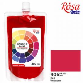 Гуашь Rosa Studio в мягкой упак 200мл Красная