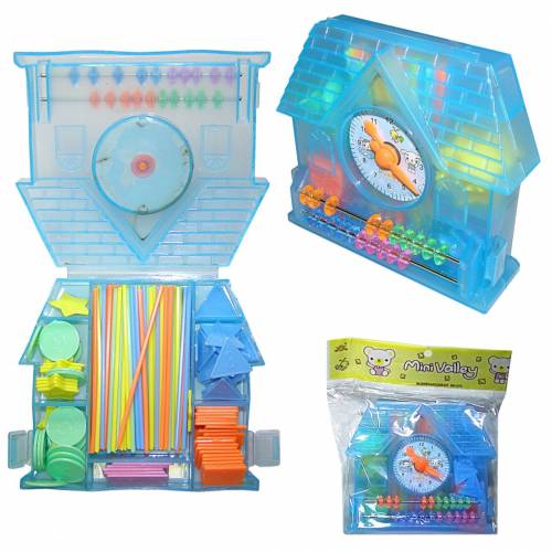 Набір ТМ DK Дошкільника "Будиночок" годинник, палички для лічби, фігури пластик 272