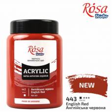 Краска акриловая Rosa Studio 400мл 443 Английская красная
