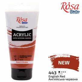 Краска акриловая Rosa Studio 75мл 443 Англиская красная
