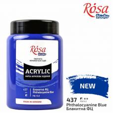 Краска акриловая Rosa Studio 400мл 437 Голубая ФЦ 