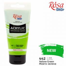 Краска акриловая Rosa Studio 75мл 442 Желто-зеленая