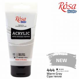Краска акриловая Rosa Studio 75мл 444 Серая теплая