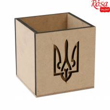 Заготовка Rosa Talent МДФ Стакан Тризуб 2 10*10*10см
