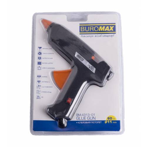 Пістолет для клею больш 11мм Buromax BM.4313-01 60W