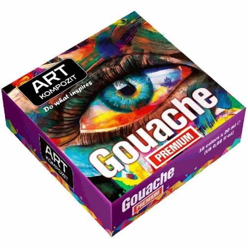 Набір гуашевих фарб Art Kompozit 16кол 20мл PREMIUM