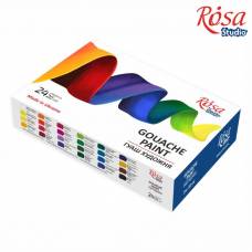 Набор гуашевых красок Rosa Studio Modern 24цв 20мл 221549 Набор гуашевых красок Rosa Studio Modern 24цв 20мл 221549