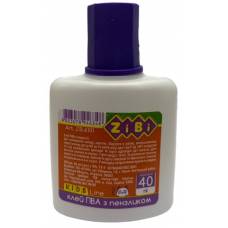 Клей ПВА ZiBi  40мл з пензликом ZB.6101