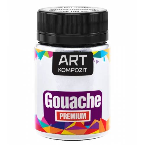 Краска гуашева Art Kompozit 60мл белила титановые