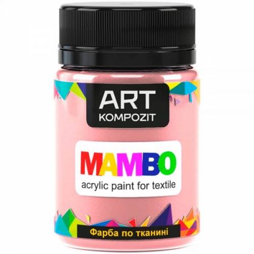Краска Mambo Art Kompozit акриловая для ткани 50 мл 107 мушля