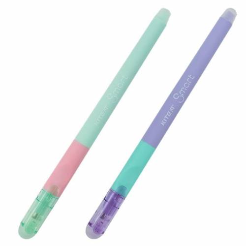Ручка детская гелеевая пиши-стирай Kite K23-098-2 Smart 5 синяя