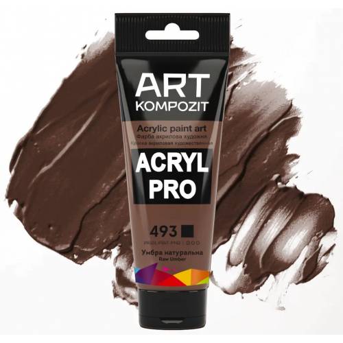 Краска акриловая Art Kompozit 75мл 493 Умбра натуральная Краска акриловая Art Kompozit 75мл 493 Умбра натуральная