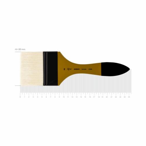 Кисть Rosa щетина флейц AMBER 2306 к.р. № 80
