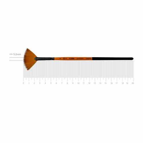 Кисть Rosa синтетика веерная FLAME 1368FN к.р. № 2