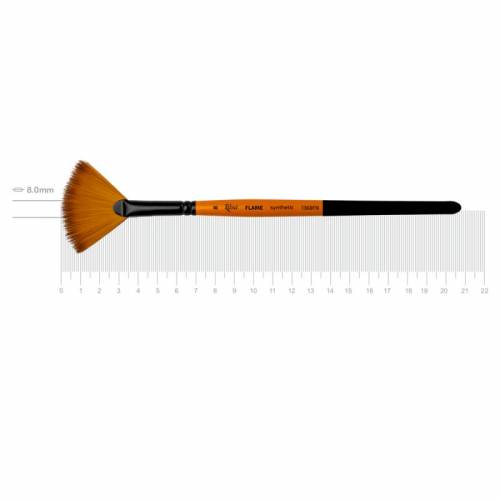 Кисть Rosa синтетика веерная FLAME 1368FN к.р. № 8 Кисть Rosa синтетика веерная FLAME 1368FN к.р. № 8