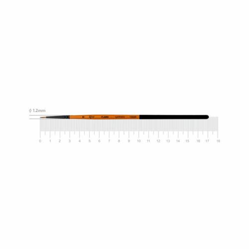 Кисть Rosa синтетика круглая FLAME 1368R к.р. № 0 Кисть Rosa синтетика круглая FLAME 1368R к.р. № 0