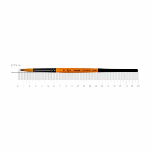 Кисть Rosa синтетика круглая FLAME 1368R к.р. №10 Кисть Rosa синтетика круглая FLAME 1368R к.р. №10