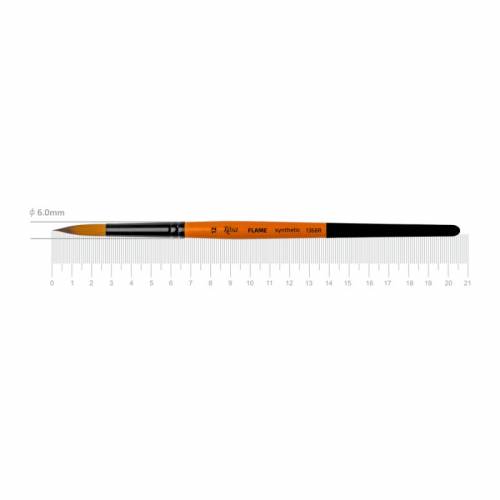 Кисть Rosa синтетика круглая FLAME 1368R к.р. №12