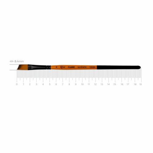 Кисть Rosa синтетика угловая FLAME 1368А к.р. № 4