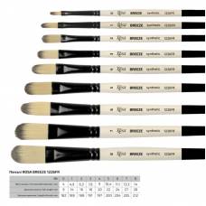 Пензель Rosa синтетика овальний BREEZE 1226FR к.р. № 0