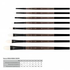 Кисть Rosa синтетика овальная MOON 1203FR к.р. № 0