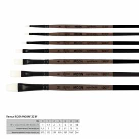 Пензель Rosa синтетика плоский  MOON 1203F к.р. № 1