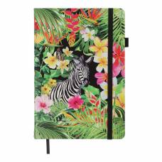 Блокнот Buromax BM.295424-01 A5 96арк. обкладинка шкірзам. без лінування чорний папір EXOTIC чорний