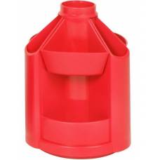 Настільний набір Economix E32209-03 без наповнення оберт 360° пластик червоний