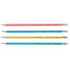 Простой карандаш Buromax HB BM.8526 с резинкой PASTEL Простой карандаш Buromax HB BM.8526 с резинкой PASTEL