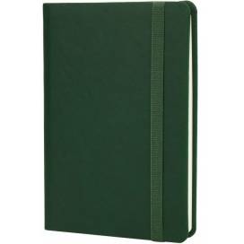 Блокнот Optima A6 128арк. O20390-04 Vivella обкладинка тверда шкірзам з гумкою крем блок лінія, зелений