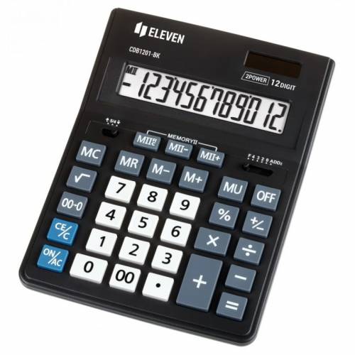 Калькулятор ELEVEN CDB-1201 BK (виробництво citizen) 12 розрядів, бухгалтерський чорний