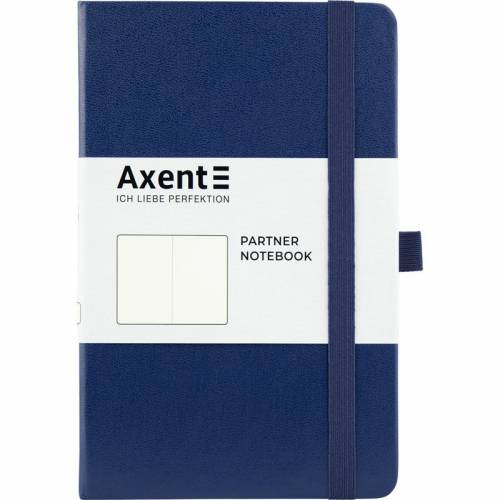 Блокнот Axent 8307-02 формат А5 96л. без линовки Partner тёмно- синий