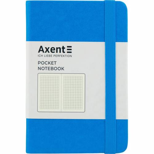 Блокнот Axent 8301-07 формат А6 95*140 клітинка 96арк. Partner блакитний