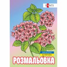 Раскраска Антистресс TM Santi 743058 Флористика 12 сторінок