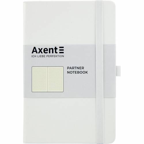 Блокнот Axent 8306-21-А формат A5 125*195 96арк. Partner в крапку білий