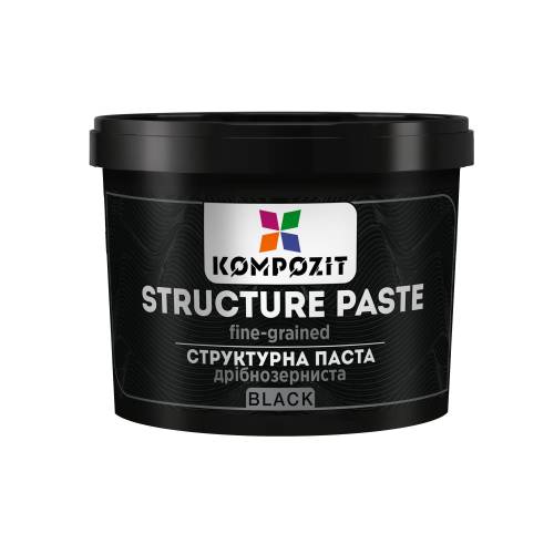 Структурна паста Art Kompozit 1000мл чорна дрібнозерниста