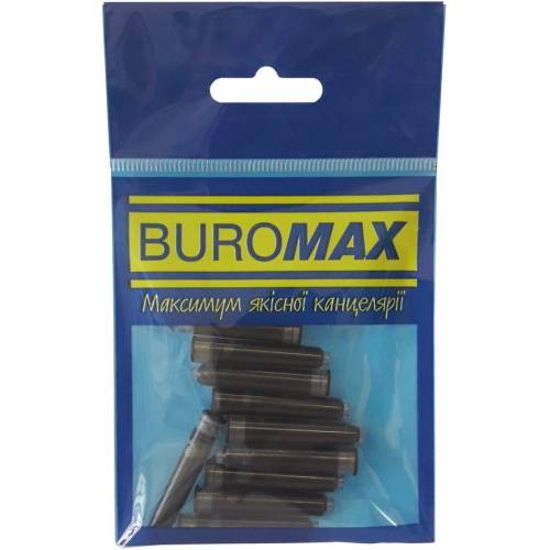 Стержень Buromax капсула с чернилами BM.8399-02 10шт чёрные Стержень Buromax капсула с чернилами BM.8399-02 10шт чёрные