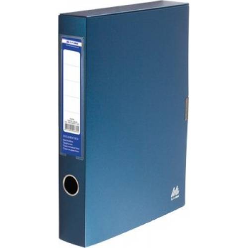 Папка Buromax бокс архівний BM.3201-03 55мм пластиковий на липучці, тёмно- синий