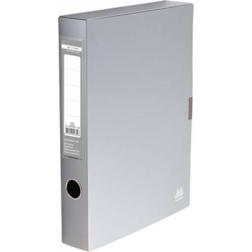 Папка Buromax бокс архивный BM.3201-09 55мм пластиковый на липучке, сірий цвет
