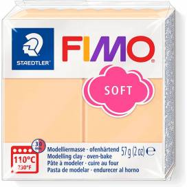 Глина полимерная FIMO Soft 57г 8020-604 персиковая пастельная