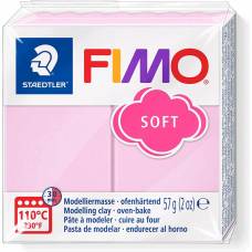 Глина полимерная FIMO Soft 57г 8020-204 розовая пастельная
