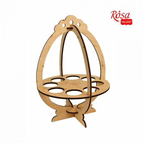 Заготовка Rosa Talent підставка для яєць "Корзинка" 2 фанера 19,6*19,2*27,2см