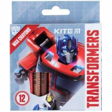 Цветные карандаши восковые Kite 12цв TF24-070 Transformers СУПЕР ЦІНА!